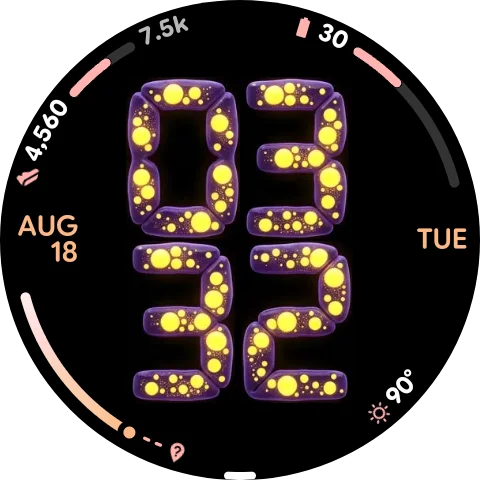 Watch face example