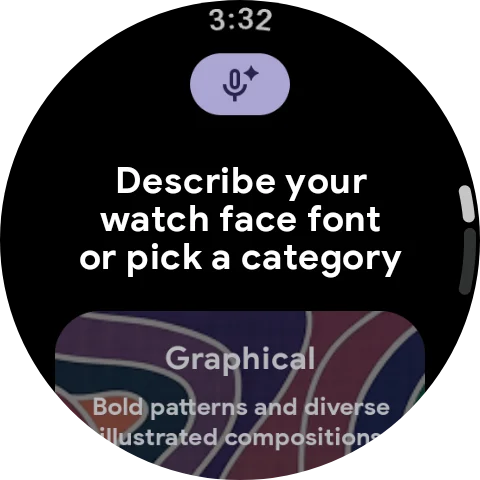 Watch face example