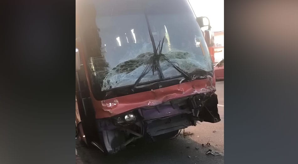 Accidente en la avenida Gregorio Luperón