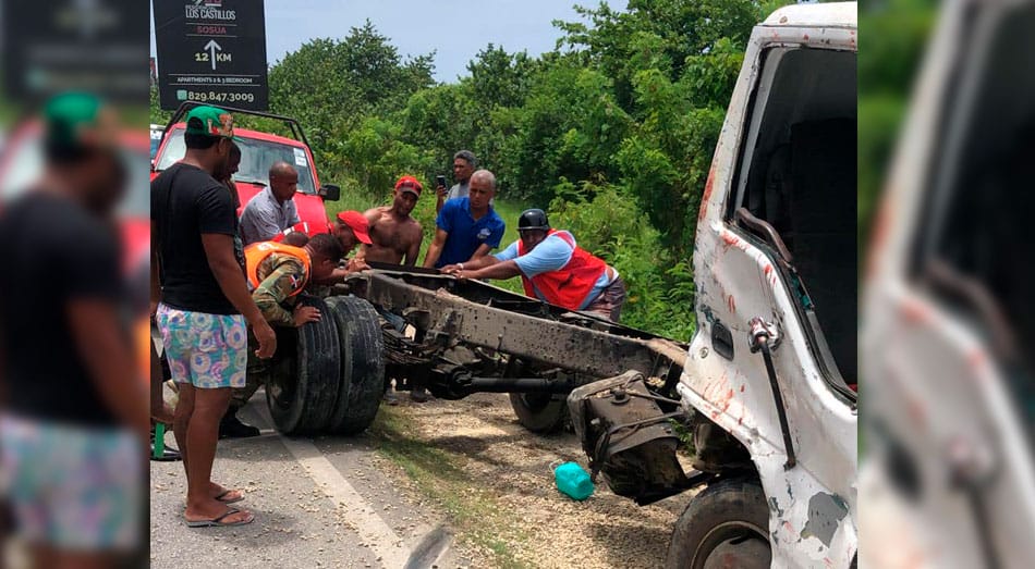  Accidente en la carretera de Cabarete 