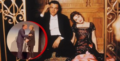 Leonardo DiCaprio y Kate Winslet se dieron un beso en su reunión tras 27 años de “Titanic”