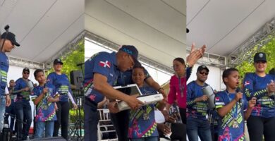 Niño de 8 años sorprende en evento comunitario en Las Matas de Farfán