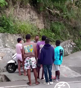 Intervienen en disputa entre dos hombres por una mujer
