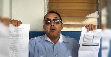 Hombre denuncia múltiples infracciones que no reconoce