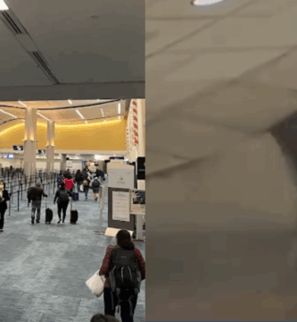 Fuga en techo genera caos en aeropuerto de Atlanta