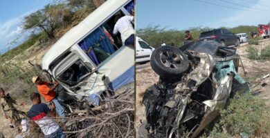 Accidente vial en carretera entre Mella y Cristóbal en Independencia