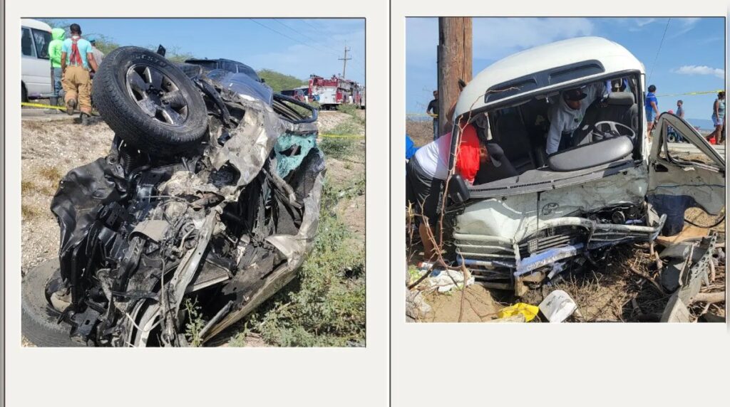 Incidente vial en tramo Mella-Cristóbal deja ocho heridos graves y una pérdida