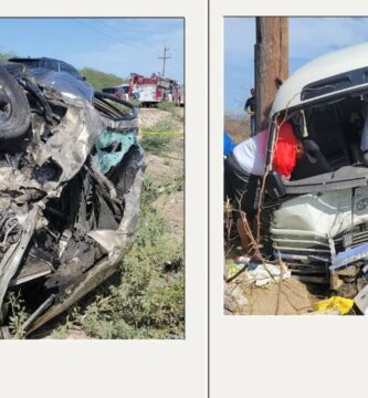 Incidente vial en tramo Mella-Cristóbal deja ocho heridos graves y una pérdida