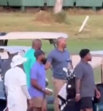 LeBron James juega golf en La Romana durante su visita a RD