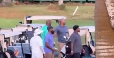 LeBron James juega golf en La Romana durante su visita a RD