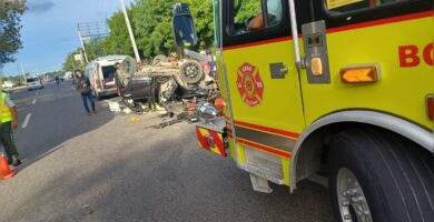 Incidente vial en autopista 6 de Noviembre deja uno sin aliento y un herido