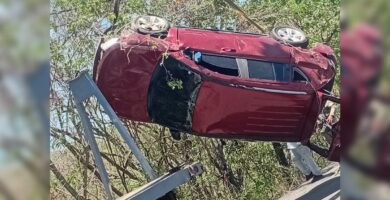 Vehículo se desliza en carretera Sabaneta Mao sin dejar pérdidas