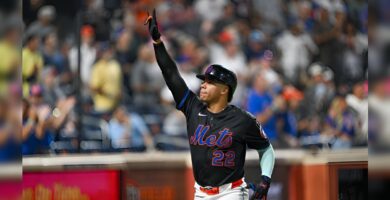 Juan Soto conecta su jonrón 32 para los Mets
