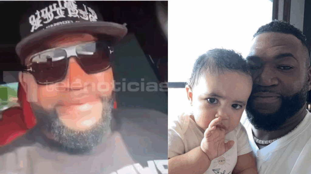 David Ortiz lleva a su hijo Diego al primer día de clases en RD