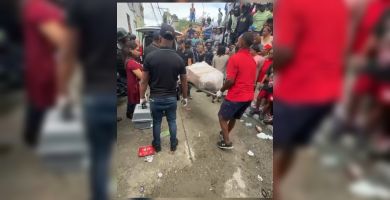 Investigan hallazgo de mujer dentro de una caja en sector Jeringa