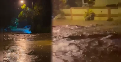 Río Higuero se desborda y causa emergencia local