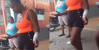 Mujer provoca perjuicios a joven que cargaba a su hija en Nizao