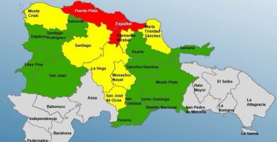 COE coloca en alerta roja a Puerto Plata y Espaillat; siete provincias en amarilla y 13 en verde