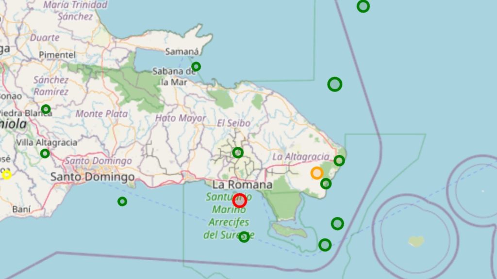 Registran sismo al sureste de Isla Catalina en el Mar Caribe