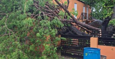 Tormentas y ventarrones provocan caos en comunidades del Cibao