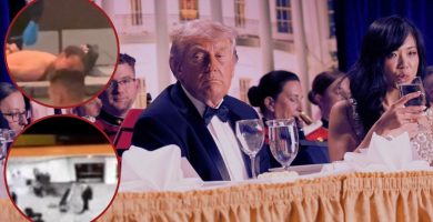 VIDEO: Momento que el tirador irrumpe en hotel donde estaba Trump y evade corriendo la seguridad