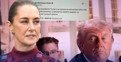 “La violencia no debe ser nunca el camino”, expresa Sheinbaum tras incidente en cena de Trump