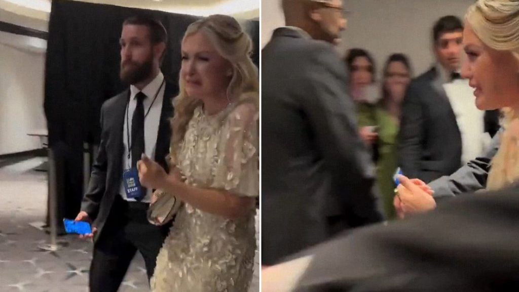 VIDEO: «Solo quiero irme a casa»: El desgarrador momento de Erika Kirk viuda de Charlie Kirk tras tiroteo en acto con Trump