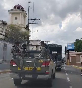 VIDEO: Refuerzan con amplio contingente militar la seguridad en San Francisco de Macorís ante llamado a huelga