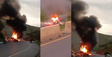 Nuevo atentado en Colombia: furgoneta explota en la vía Panamericana y afecta movilidad en la zona