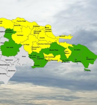 Elevan a 14 las provincias en alerta amarilla; 10 permanecen en verde por incidencia de vaguada