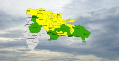 Elevan a 14 las provincias en alerta amarilla; 10 permanecen en verde por incidencia de vaguada