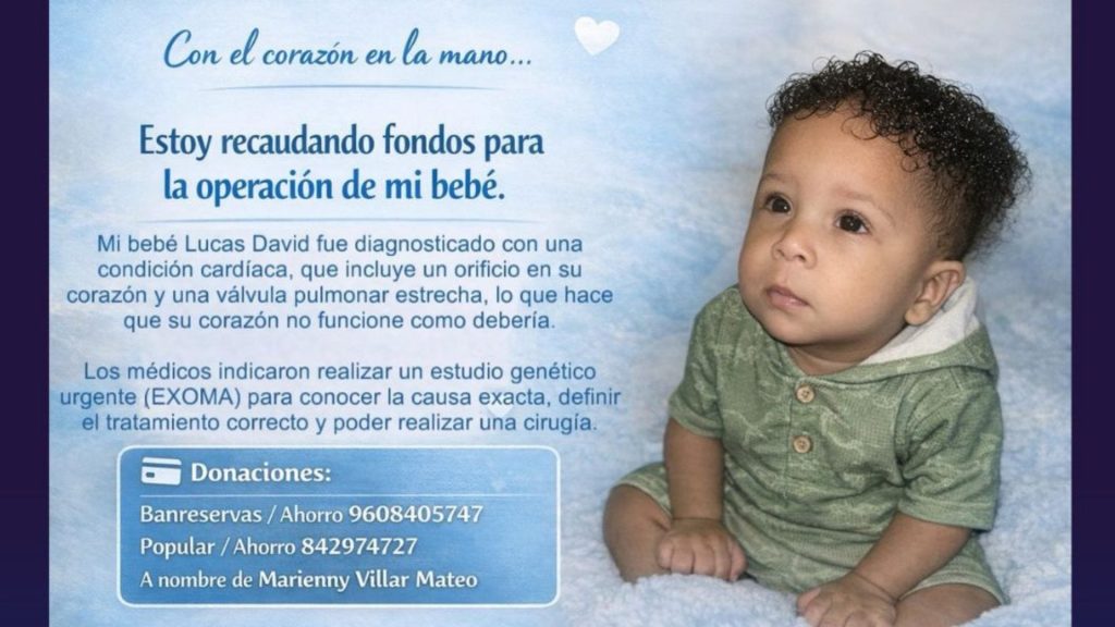 Buscan donantes y apoyo económico para niño con afección cardíaca