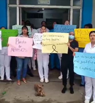 VIDEO: Enfermeras paralizan hospital en Las Terrenas en reclamo de aumento salarial y más personal