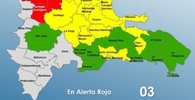 COE coloca en alerta roja a Monte Cristi, Valverde y Santiago Rodríguez por lluvias