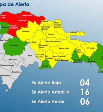 COE emite alertas por vaguada: cuatro provincias en roja, 15 y DN en amarilla