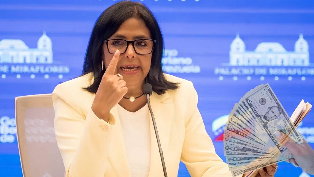Delcy Rodríguez eleva ingreso mínimo integral a 240 dólares en Venezuela