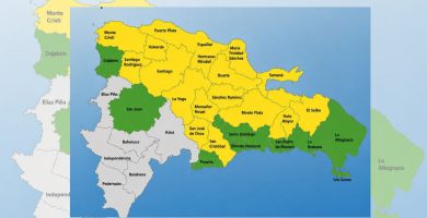 18 provincias siguen alerta amarilla y siete en verde por incidencia de vaguada