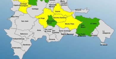 COE emite alertas por lluvias: seis provincias en amarilla y seis en verde