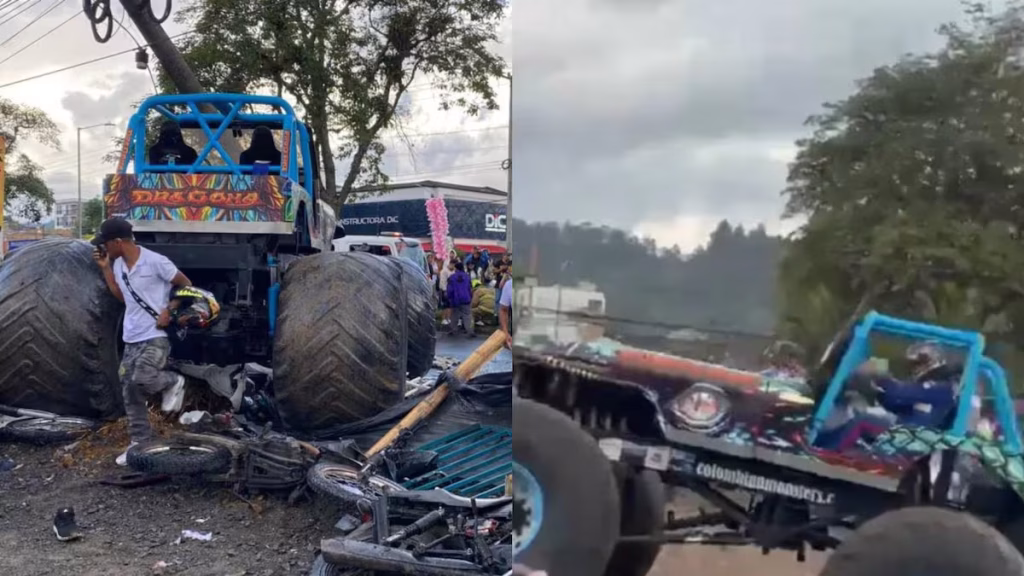 Vehículo arrolla a más de 15 personas en evento Monster Truck en Colombia