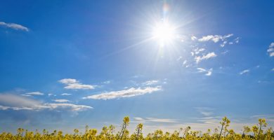 Cielo soleado, poco nuboso con escasas lluvias para este miércoles
