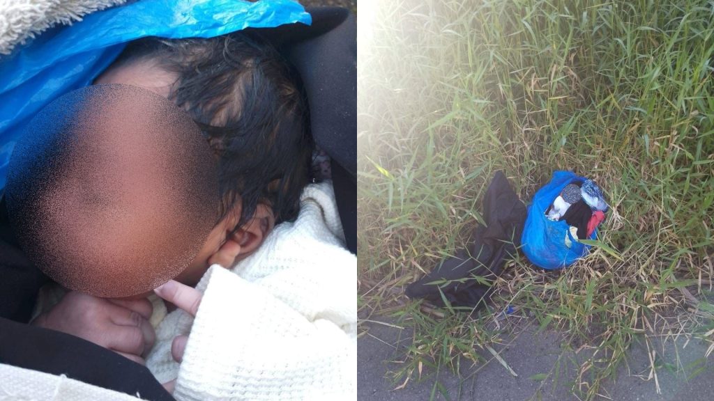Hallan recién nacida abandonada dentro de una funda en carretera Jarabacoa–Constanza