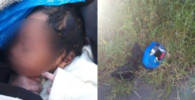 Hallan recién nacida abandonada dentro de una funda en carretera Jarabacoa–Constanza