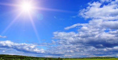 Ambiente en RD seguirá soleado y caluro con lluvias débiles este jueves