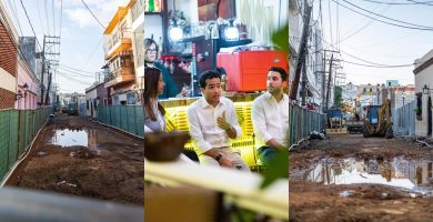 Comerciantes de Ciudad Colonial expresan quejas a Omar Fernández por retrasos en trabajos
