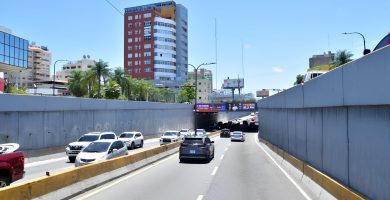 Cierran temporalmente paso a desnivel de Tiradentes con 27 de Febrero por trabajos del MOPC