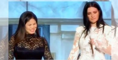 Laura Pausini y Zulinka Pérez protagonizan emotivo momento tras homenaje dedicado a Rubby Pérez