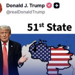 Trump comparte imagen de Venezuela como el estado 51 de Estados Unidos