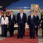 Donald Trump llega a Pekín para su segunda visita a China desde 2017