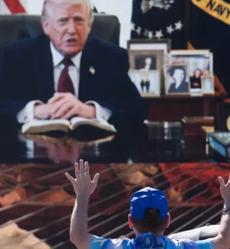El festival de oración de Washington proyecta video de Trump recitando un pasaje bíblico