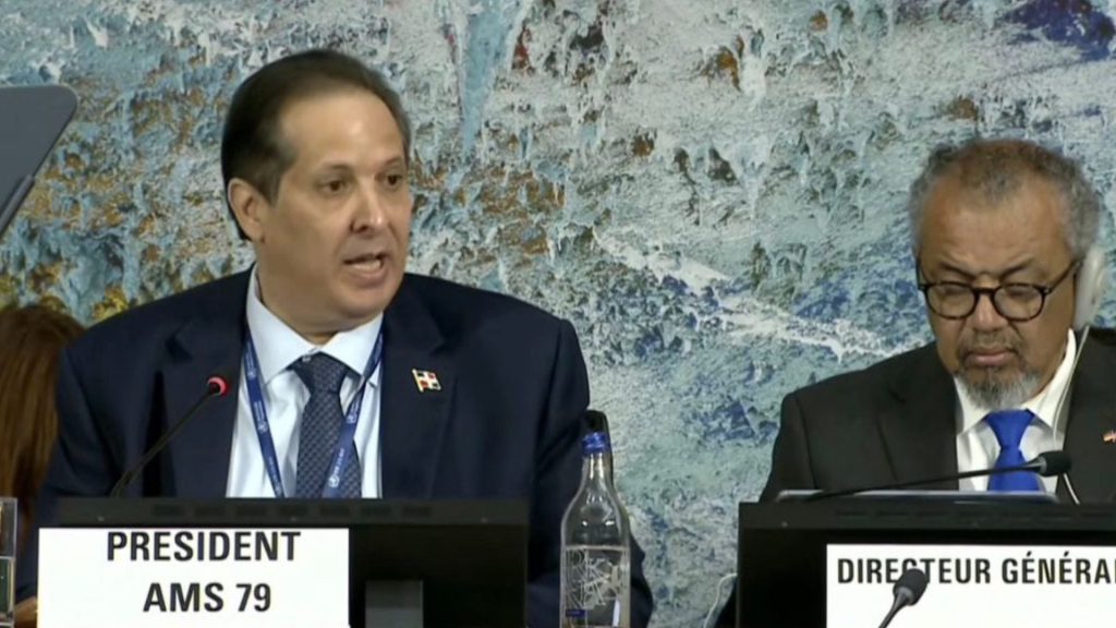 Ministro Víctor Atallah toma posesión como presidente de la Asamblea Mundial de la Salud